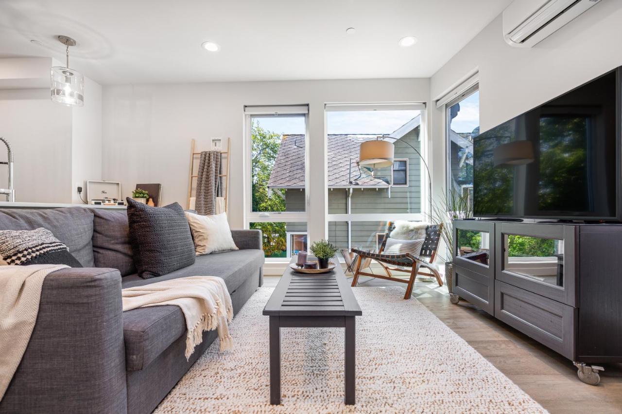 Rooftop Patio With Waterview, Private Garden & Grill 3Br 3Ba- Modern Cityscape Seattle Exteriör bild