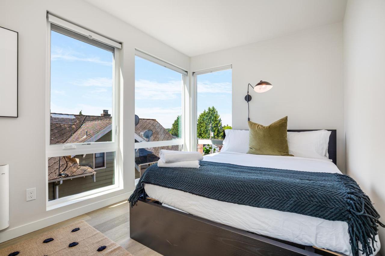 Rooftop Patio With Waterview, Private Garden & Grill 3Br 3Ba- Modern Cityscape Seattle Exteriör bild