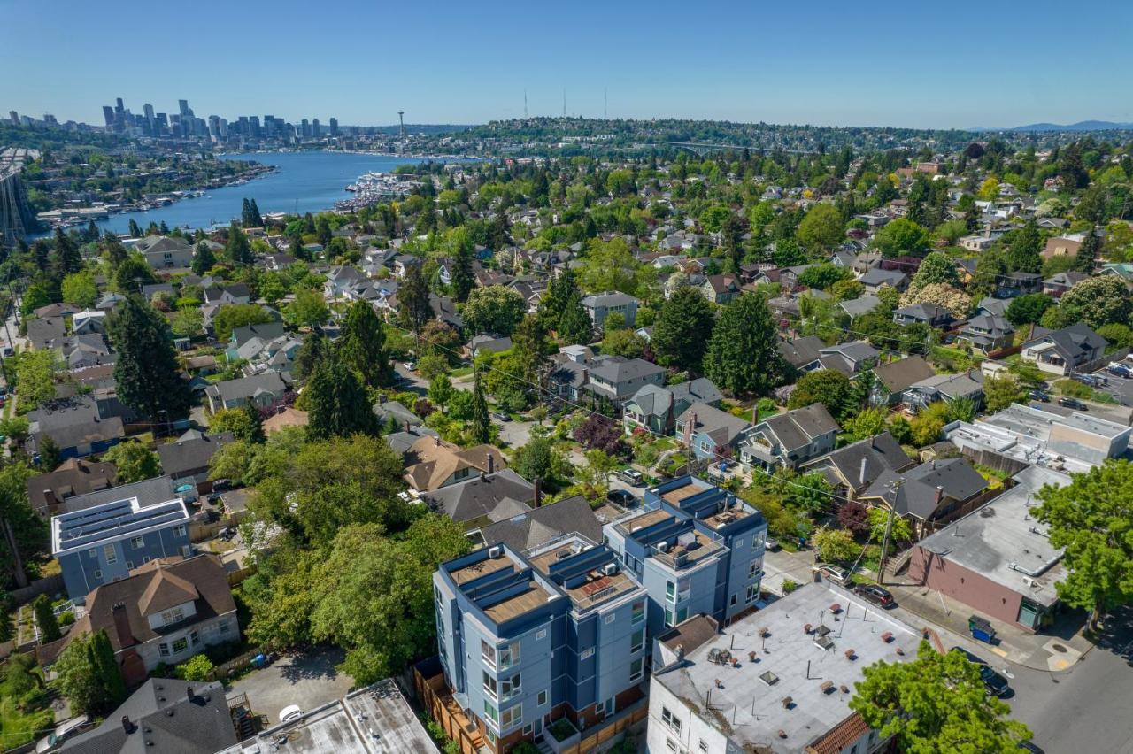 Rooftop Patio With Waterview, Private Garden & Grill 3Br 3Ba- Modern Cityscape Seattle Exteriör bild