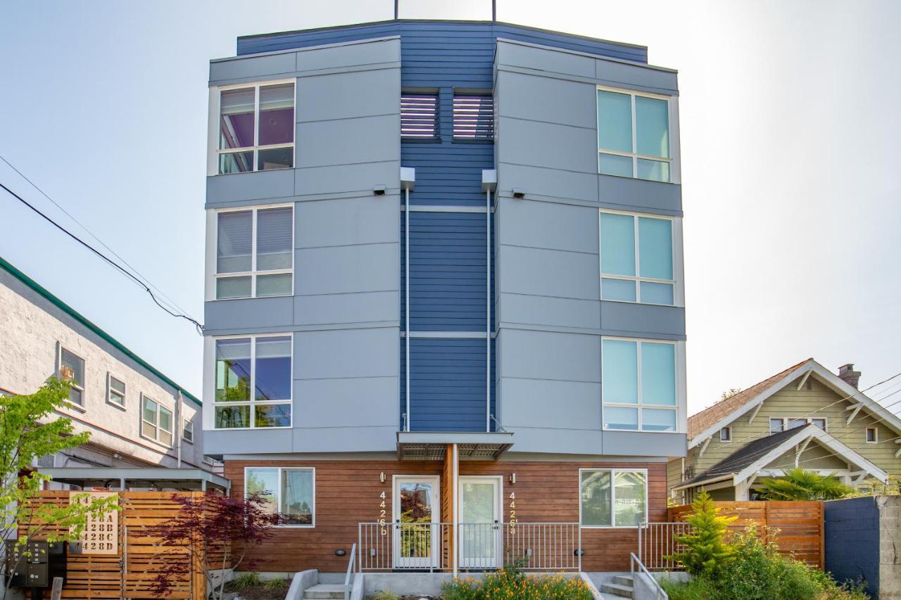 Rooftop Patio With Waterview, Private Garden & Grill 3Br 3Ba- Modern Cityscape Seattle Exteriör bild